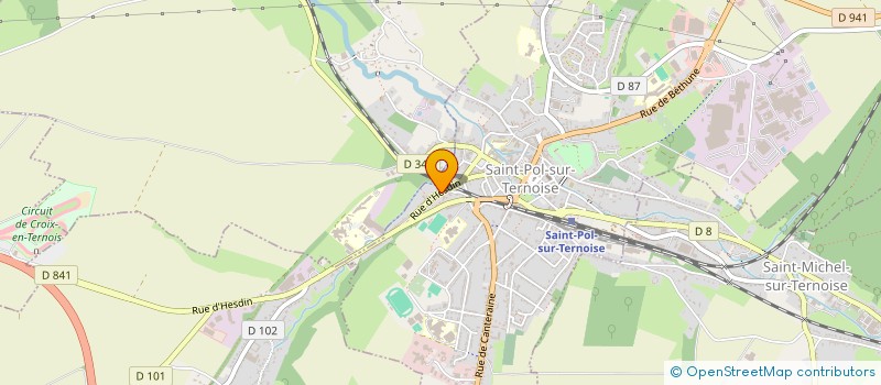 localisation de l'entreprise MONSIEUR ARNAUD VERMERSCH  SAINT-POL-SUR-TERNOISE