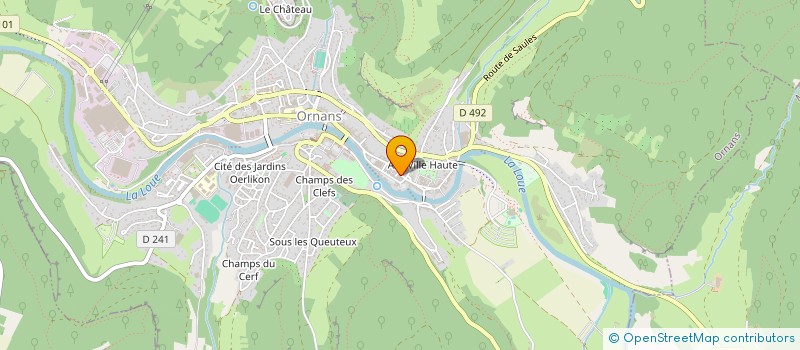 localisation de l'entreprise MONSIEUR ARNAUD VERNEREY  ORNANS