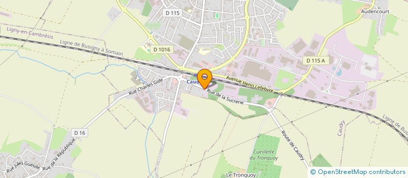 localisation de l'entreprise MONSIEUR ARNAUD VIE  CAUDRY