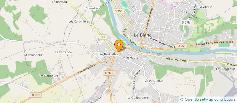 localisation de l'entreprise MONSIEUR ARNAUD VIGNEUX à LE BLANC