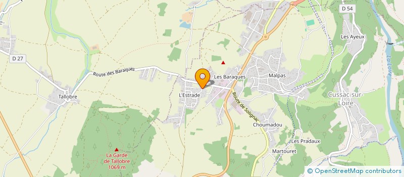 localisation de l'entreprise MONSIEUR ARNAUD VIGOUROUX  CUSSAC-SUR-LOIRE