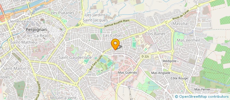 localisation de l'entreprise MONSIEUR ARNAUD VILANOVE  PERPIGNAN