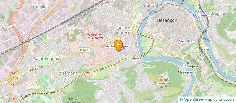 localisation de l'entreprise MONSIEUR ARNAUD VIRET à BESANCON