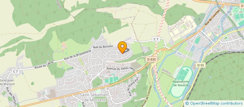 localisation de l'entreprise MONSIEUR ARNAUD VIVIER  SAINT-SEBASTIEN-DE-MORSENT