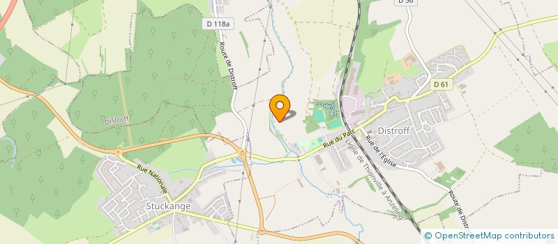 localisation de l'entreprise MONSIEUR ARNAUD WEBER  DISTROFF