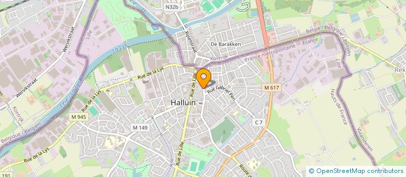 localisation de l'entreprise MONSIEUR ARNAUD WISEUR  HALLUIN