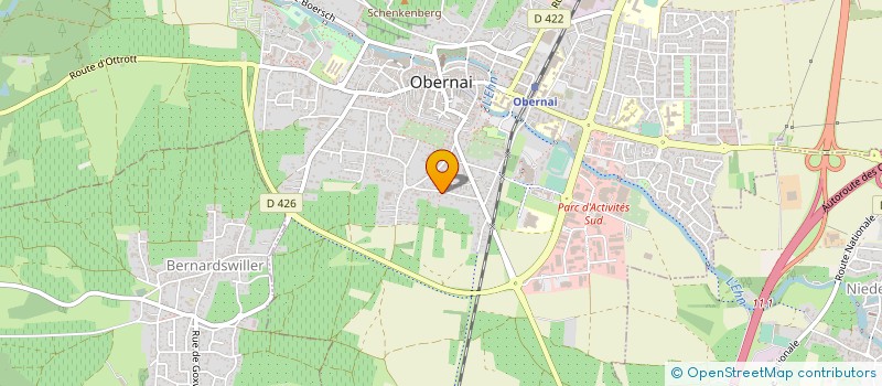 localisation de l'entreprise MONSIEUR ARNAUD WITTERSHEIM  BERNARDSWILLER