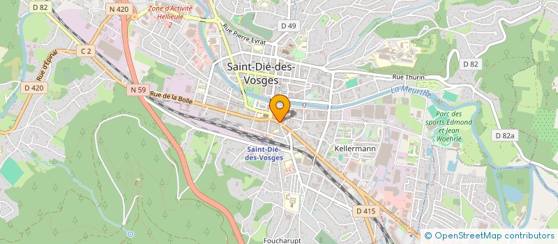 localisation de l'entreprise MONSIEUR ARNAUD ZENNER à SAINT-DIE-DES-VOSGES