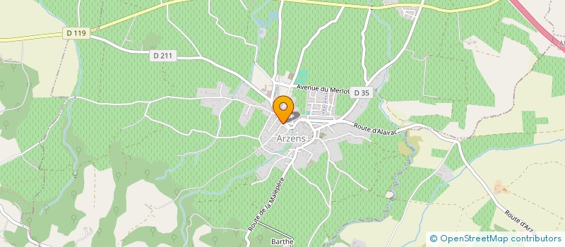 localisation de l'entreprise MONSIEUR ARNAUD ZIMMERMANN  ARZENS