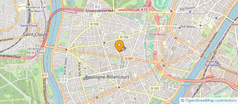 localisation de l'entreprise MONSIEUR ARNAULD DINGREVILLE à BOULOGNE-BILLANCOURT