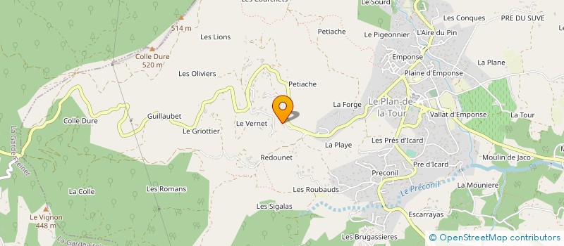 localisation de l'entreprise MONSIEUR ARNAULD JOLIVET à LE PLAN-DE-LA-TOUR