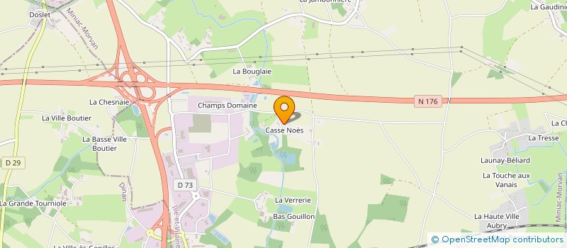 localisation de l'entreprise MONSIEUR ARNAULD JORET  MINIAC-MORVAN