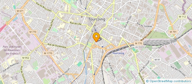 localisation de l'entreprise MONSIEUR ARNAULD LEFEVRE  TOURCOING