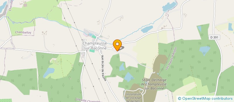 localisation de l'entreprise MONSIEUR ARNAULD QUERUAU LAMERIE  MONTREUIL-SUR-MAINE