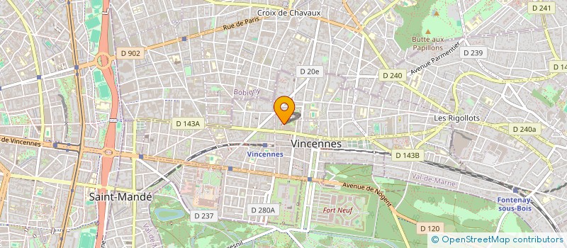 localisation de l'entreprise MONSIEUR ARNAULD SERRAF  VINCENNES