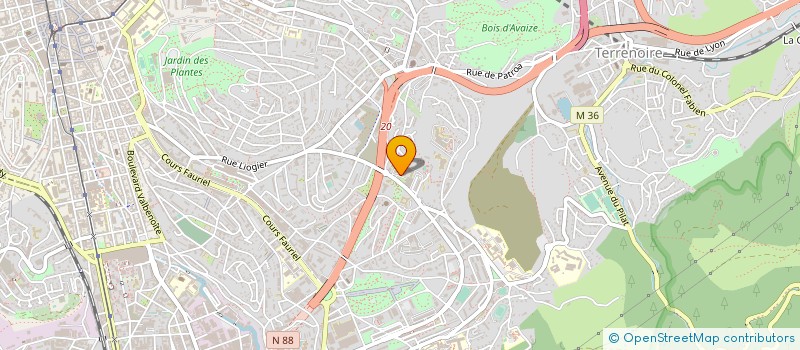 localisation de l'entreprise MONSIEUR ARNAULT CORNET  SAINT-ETIENNE