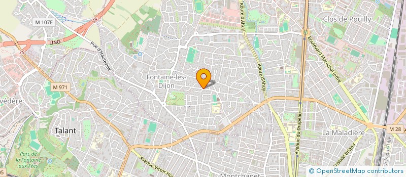 localisation de l'entreprise MONSIEUR ARNAULT DE LANGE  FONTAINE-LES-DIJON