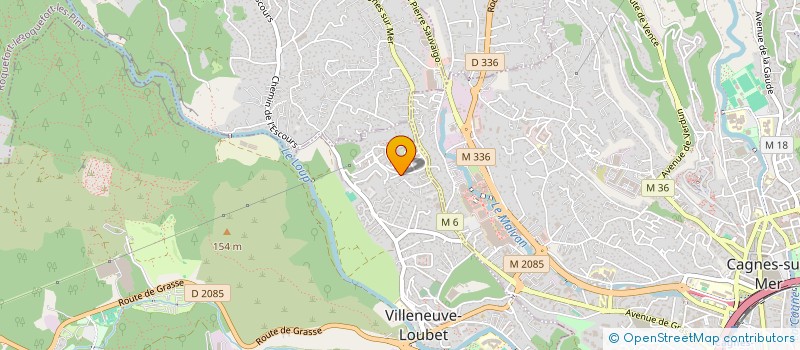 localisation de l'entreprise MONSIEUR ARNAULT SOULABAILLE  VILLENEUVE-LOUBET