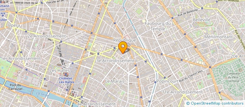 localisation de l'entreprise MONSIEUR ARNO CARAVEL  PARIS