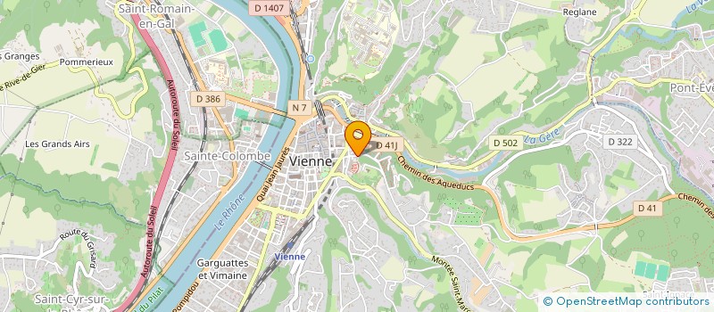 localisation de l'entreprise MONSIEUR ARNO CHRISTIN à VIENNE