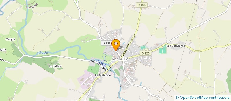 localisation de l'entreprise MONSIEUR ARNO COART  ANDOUILLE