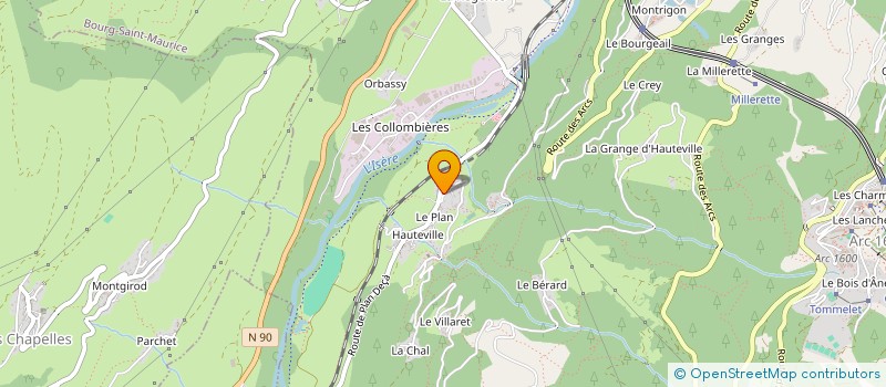 localisation de l'entreprise MONSIEUR ARNO PELINI  BOURG-SAINT-MAURICE