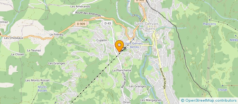 localisation de l'entreprise MONSIEUR ARNO SANSELME à SAINT-GERVAIS-LES-BAINS