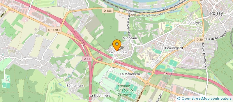 localisation de l'entreprise MONSIEUR ARNOLD BASSOM NYOBE  POISSY