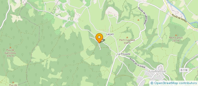 localisation de l'entreprise MONSIEUR ARNOLD DE TAEYE  LOUBRESSAC