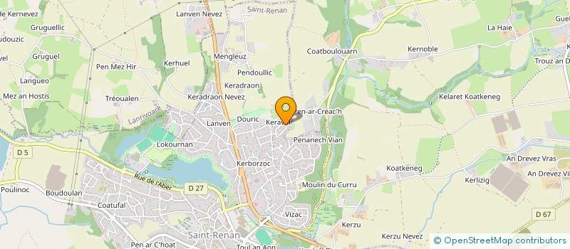 localisation de l'entreprise MONSIEUR ARNOLD HEROS  SAINT-RENAN