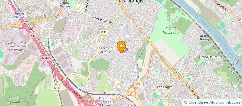 localisation de l'entreprise MONSIEUR ARNOLD NKOKOLO MUKOKO  RIS-ORANGIS