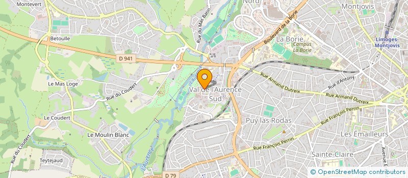 localisation de l'entreprise MONSIEUR ARNOLD NOSSO WA NOSSO à LIMOGES