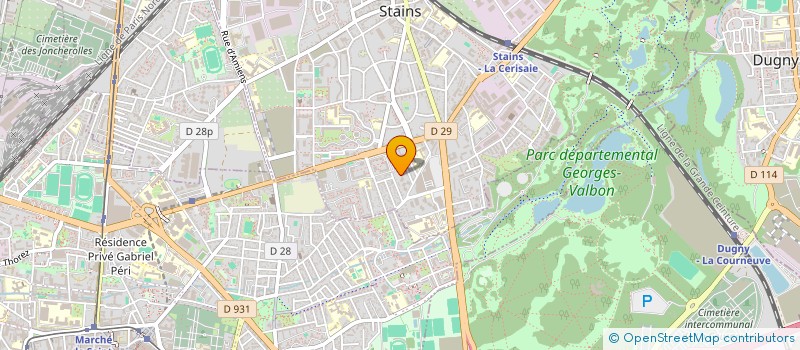 localisation de l'entreprise MONSIEUR AROLD BELIA à STAINS