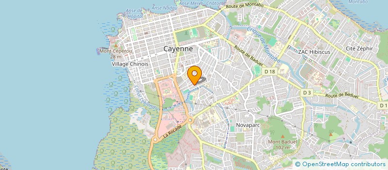 localisation de l'entreprise MONSIEUR AROLD LANSIQUOT  CAYENNE