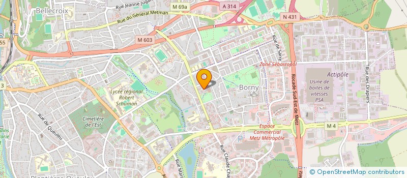 localisation de l'entreprise MONSIEUR ARON KHENNOUF  METZ