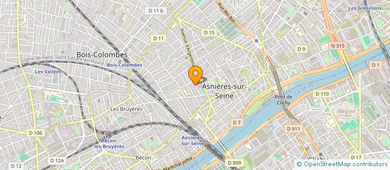 localisation de l'entreprise MONSIEUR ARON KIPRE  ASNIERES-SUR-SEINE