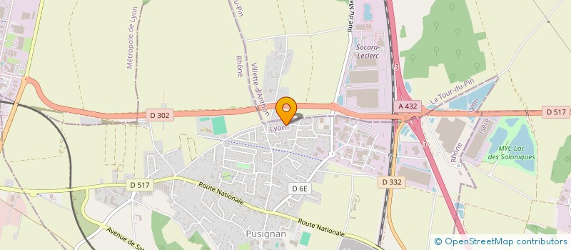 localisation de l'entreprise MONSIEUR ARONE AKIL  PUSIGNAN