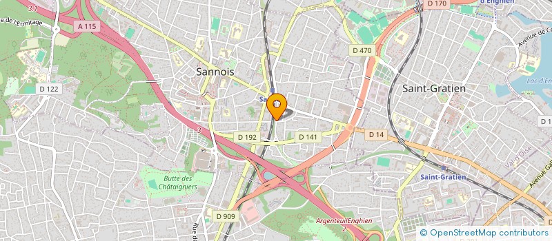 localisation de l'entreprise MONSIEUR AROUNA CISSE  SANNOIS