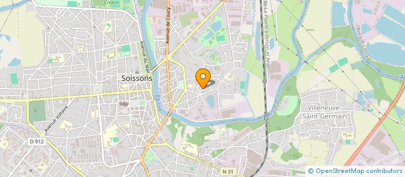 localisation de l'entreprise MONSIEUR AROUNA KONE à SOISSONS