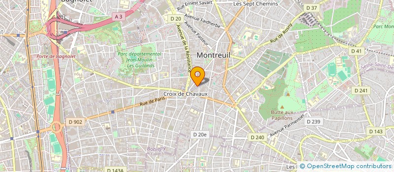 localisation de l'entreprise MONSIEUR AROUNA SIDIBE à MONTREUIL