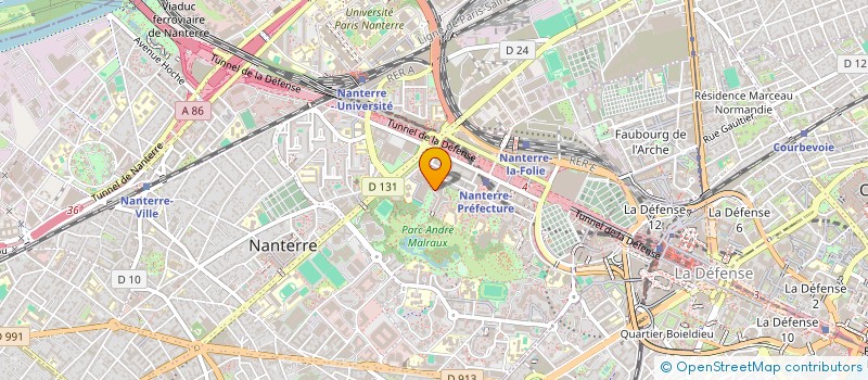 localisation de l'entreprise MONSIEUR ARRON LAPOSTOLLE à NANTERRE