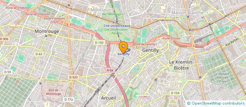 localisation de l'entreprise MONSIEUR ARRY MAILLARD  GENTILLY