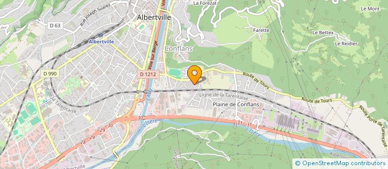 localisation de l'entreprise MONSIEUR ARSEN GHARSLYAN  ALBERTVILLE