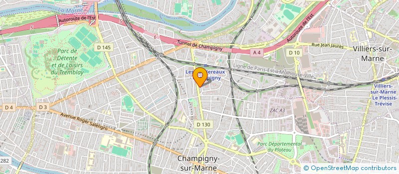 localisation de l'entreprise MONSIEUR ARSENE BAPELE-LUSAMBA à CHAMPIGNY-SUR-MARNE