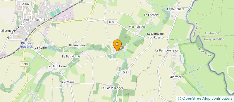 localisation de l'entreprise MONSIEUR ARSENE BOY  PLEINE-FOUGERES