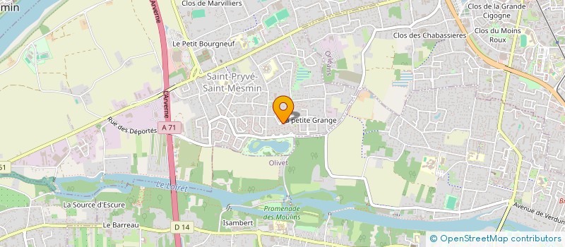 localisation de l'entreprise MONSIEUR ARSENE BOYER à SAINT-PRYVE-SAINT-MESMIN