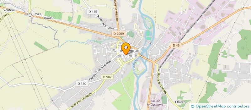 localisation de l'entreprise MONSIEUR ARSENE CHATEAUX à SAINT-POURCAIN-SUR-SIOULE
