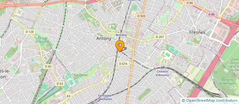 localisation de l'entreprise MONSIEUR ARSENE DE BONTE FEIZOURE YAMATE à ANTONY