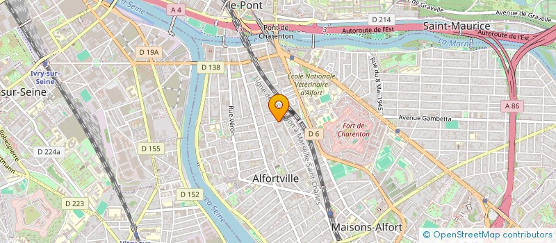 localisation de l'entreprise MONSIEUR ARSENE DJOMO NANKAP à ALFORTVILLE