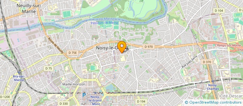 localisation de l'entreprise MONSIEUR ARSENE ELIE GNALI  NOISY-LE-GRAND